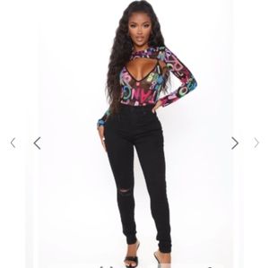 Colorful & Edgy Bodysuit